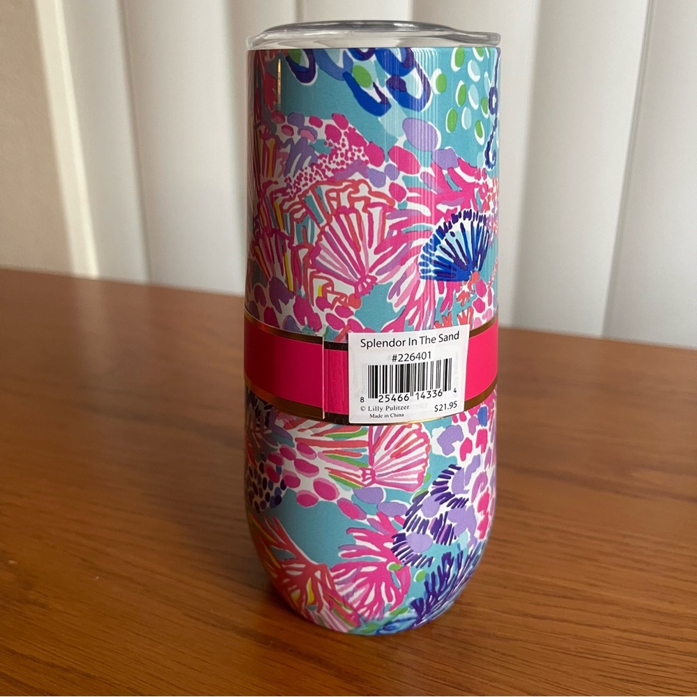 Lilly Pulitzer Champagne Flute Splendor in the Sand - Picture 3 of 9